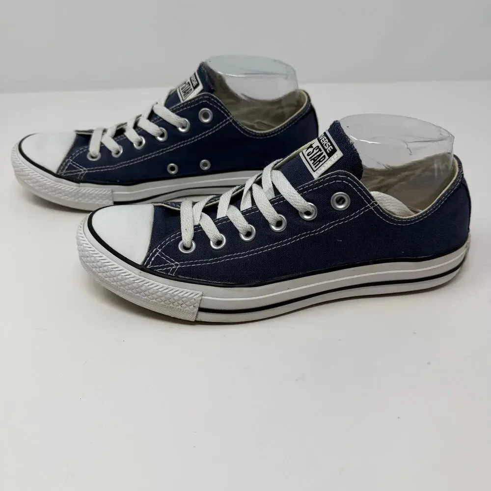 Converse Chuck Taylor Allstars Navy Women's 8.5 Low Top Sneakers - Picture 3 of 10